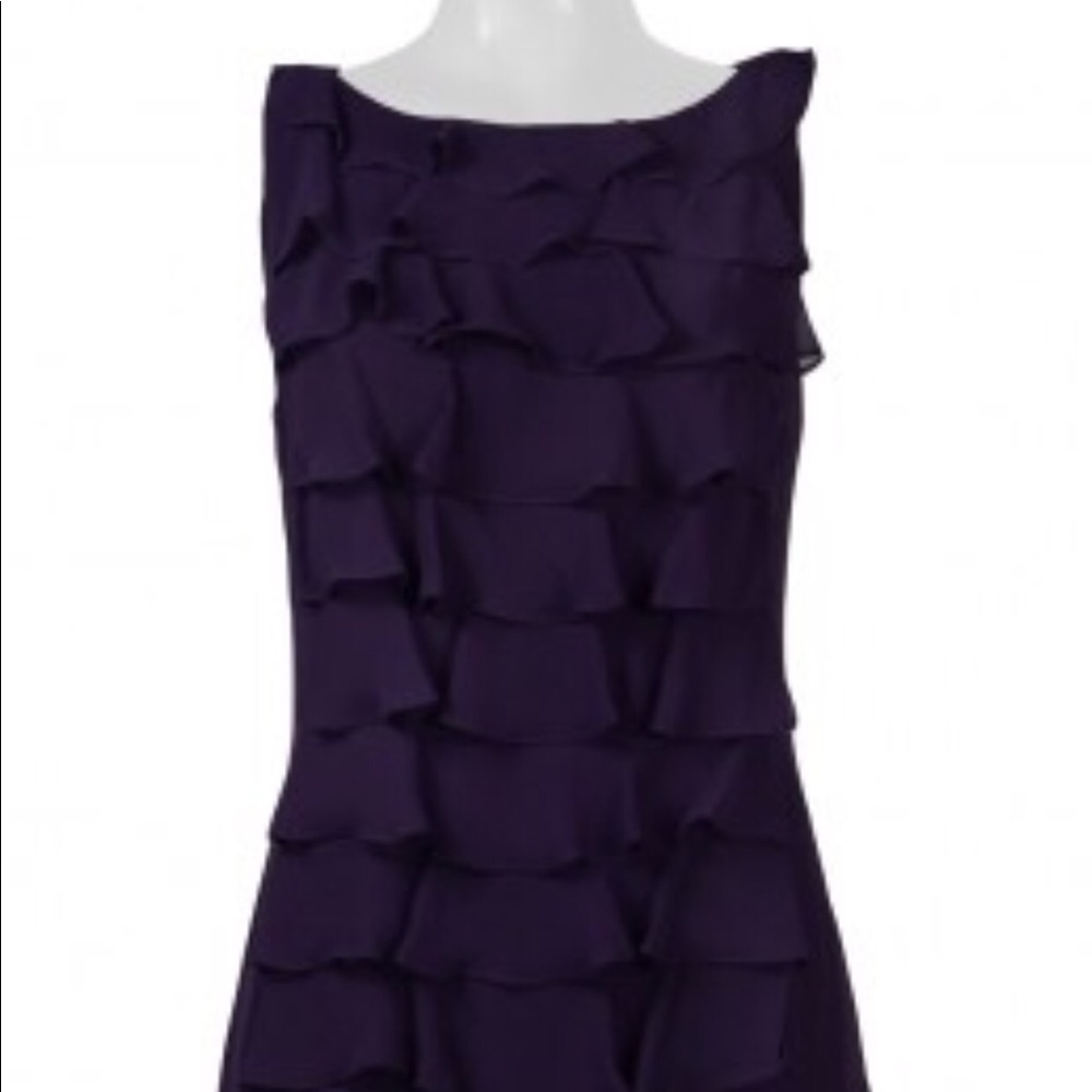 BNWT Adrianna Pappell back ruffle dress 8